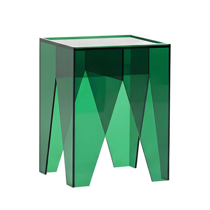 Nordhavn Modern Acrylic Bedside Table Green