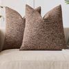 Gioia Casa 2-Pack Speckled Bouclé Cushion Covers 45cm x 45cm - Brown