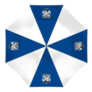 NRL Compact Umbrella - Canterbury Bulldogs - Rain - Glovebox - 60cm Length W17cm