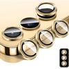 For Samsung Galaxy Z Fold 7 Metal Camera Lens Glass Individual Eagle Protector Cover - Gold