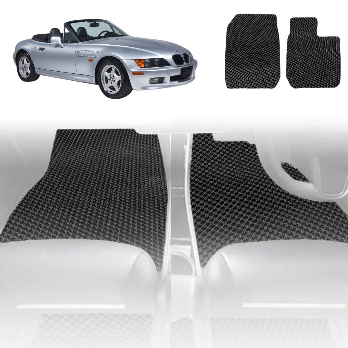 6D Diamond Car Floor Mats for BMW Z3 E36/7, E36/81997-2002-Outback GT ...