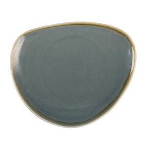 Olympia Triangular Plate Kiln Ocean 230mm 6 Pack Porcelain Tableware