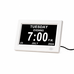Provecta 8 Inch Led Digital Calendar Clock Dementia Friendly Display