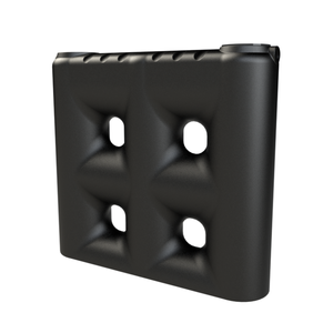 Melro Tanks 2000L Black Slimline 2008 Poly Water Tank