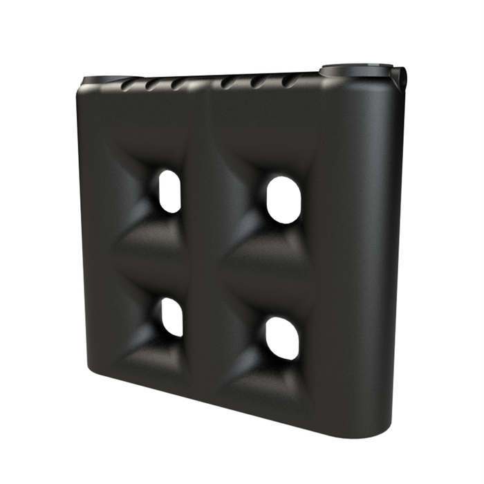 Melro Tanks 2000L Black Slimline 2008 Poly Water Tank