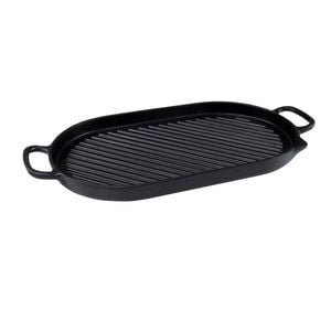 Chasseur Oval Stove Top Grill 42 X 20cm - Black