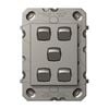 HPM ARTEOR 5 Gang Wall Switch - No Coverplate - Magnesium