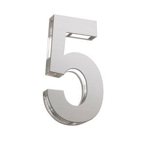 Sandleford 120mm 5 Azure Stainless Steel Numeral