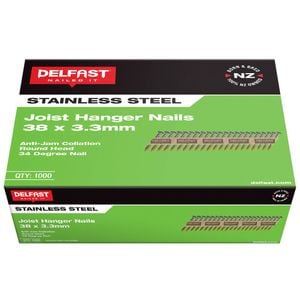 Delfast 38 x 3.3mm Stainless Steel Joist Hanger Nail - 1000 Pack