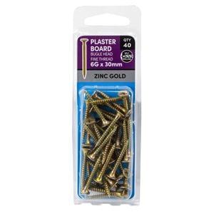 Titan 6G x 30mm PH2 Plasterboard Screw - 40 Pack