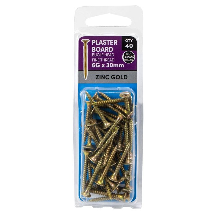 Titan 6G x 30mm PH2 Plasterboard Screw - 40 Pack