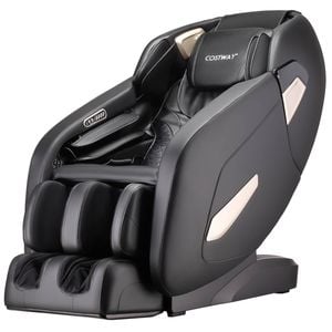 Costway Sl Track Full Body Massage Chair W/waist Heat Foot Rollers