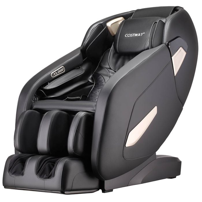 Costway Sl Track Full Body Massage Chair W/waist Heat Foot Rollers
