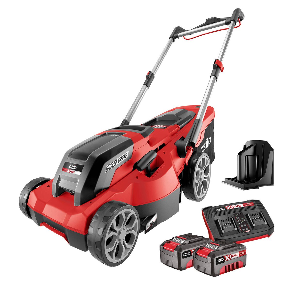 Ozito PXC 36V 2 x 18V Brushless Lawn Mower Kit Bunnings Australia