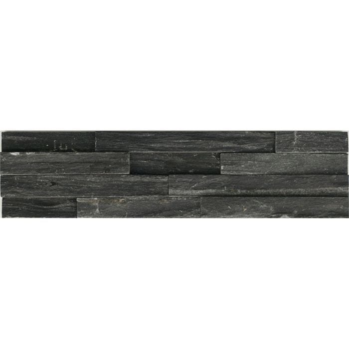 Decor8 Tiles 400 x 100mm Silver Black Series 2 Stacked Stone