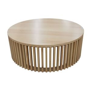 Catalina 135cm Round Coffee Table Natural Oak