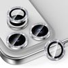 Tough On for iPhone 17 Pro Max Camera Lens Protector Tempered Glass - Silver Diamond