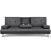 ALFORDSON Sofa Bed 3 Seater Fabric Grey