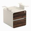 Desky Minimal Under Desk Cabinet Wheat Frame