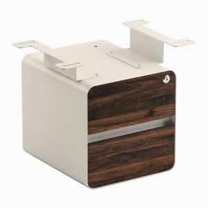 Desky Minimal Under Desk Cabinet Wheat Frame