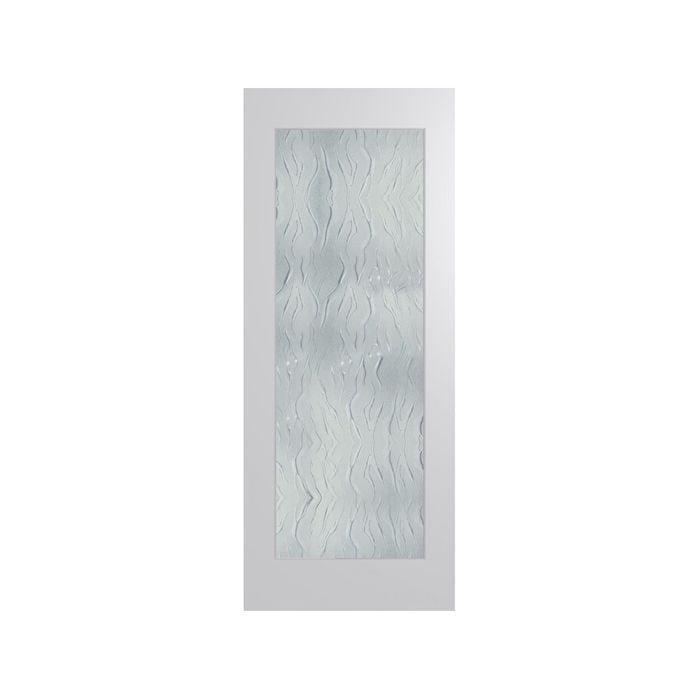 Hume 2340 x 820 x 35mm Internal Door Primed MDF Humecraft Africana Glass HMC11 - 820mm