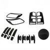 Matte Black Headlight, Taillight & Door Handle Cover Set For Holden Colorado Rg 2016-2020