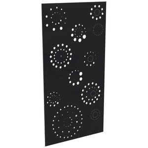 ProtectorAl 300-1200w x 1201-2400h Gloss Black/Satin Black Fireworks Unframed Composite Deco Panel