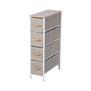 Sherwood Luna 4 Chest of Drawers Tallboy Dresser Storage Wooden Desk Cream