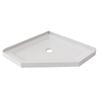 Stein 900 x 900mm White 2-Sided Neo Angle Acrylic Shower Tray