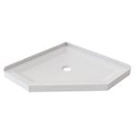 Stein 900 x 900mm White 2-Sided Neo Angle Acrylic Shower Tray