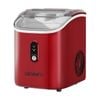 Devanti 15kg Ice Maker Nugget Chewable Ice Cube Ice Machine - Red