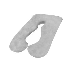 Woolcomfort Light Grey Aus Made Teddy Bear Fleece Super Warm Soft Pregnancy Pillow