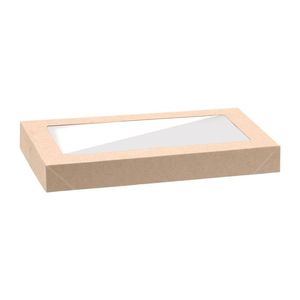 Biopak Catering Tray Pla Window Lid Bioboard Extra Small 100 Pack