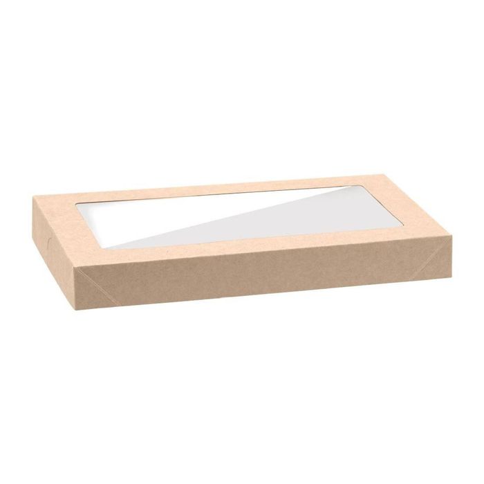 Biopak Catering Tray Pla Window Lid Bioboard Extra Small 100 Pack