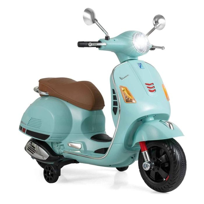 Costway Kid Electric Motorcycle Vespa Licensed Motorbike Ride On Car Green