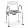Costway 3in1 Bedside Commode Chair Adjustable Toilet Padded Seat Senior