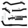 Ignite Exhausts Turbo Back For Toyota Hilux 2.8l Cat And Muffler Black Aluminised Steel