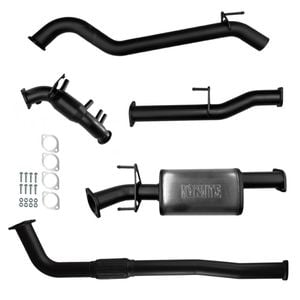 Ignite Exhausts Turbo Back For Toyota Hilux 2.8l Cat And Muffler Black Aluminised Steel