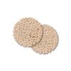 2pc Nord Deco Wooden Coaster Kitchen Decor 10x10cm - Flowers