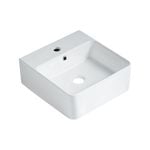 Mondella 420 x 400mm Gloss White Concerto Rectangle Basin - 420mm x 400mm