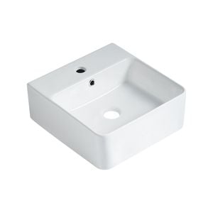 Mondella 420 x 400mm Gloss White Concerto Rectangle Basin - 420mm x 400mm