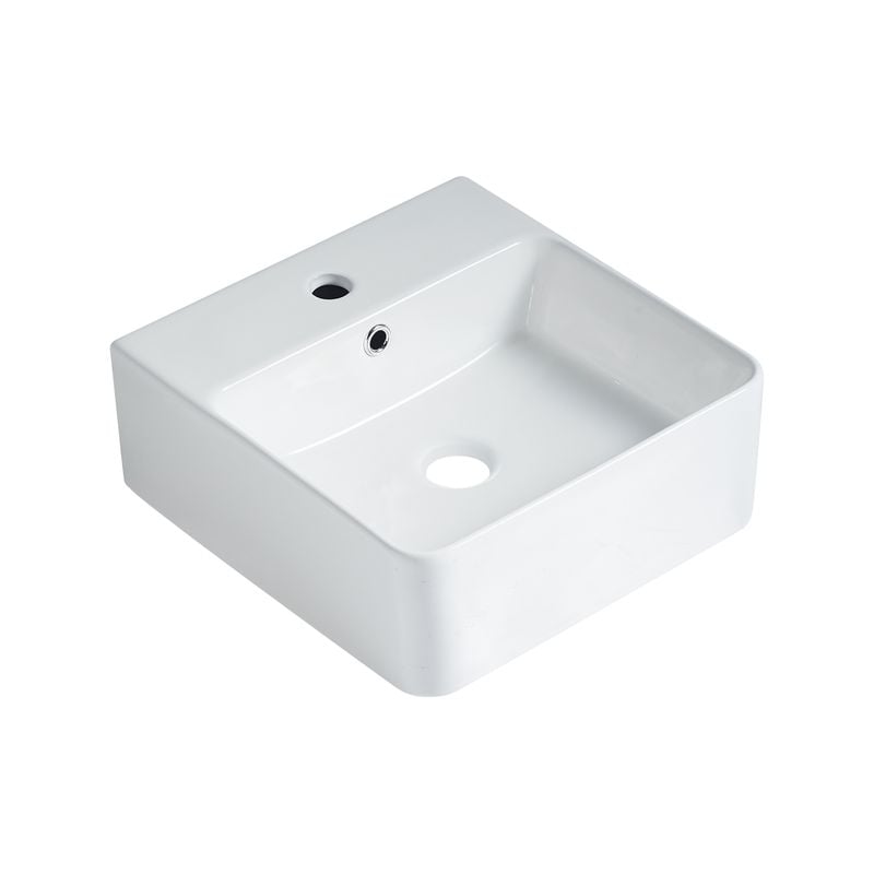 420 x 400mm Gloss White Concerto Rectangle Basin - 420mm x 400mm