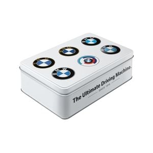 Nostalgic-Art Flat Tin BMW Logo Evolution