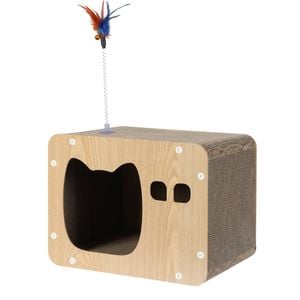 PaWz Cat Scratching Post Cat Cardboard House