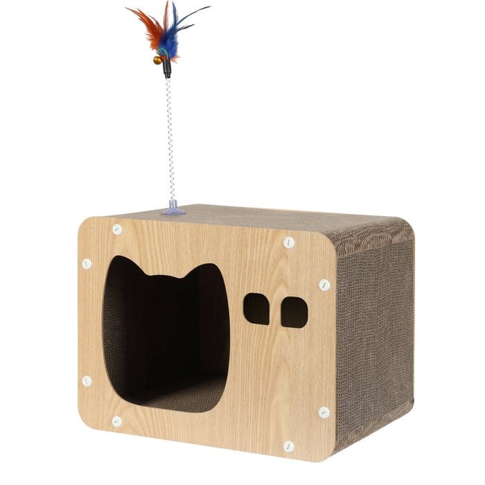 PaWz Cat Scratching Post Cat Cardboard House