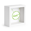 Nicola Spring Acrylic 3d Box Photo Frame - 4" X 4"