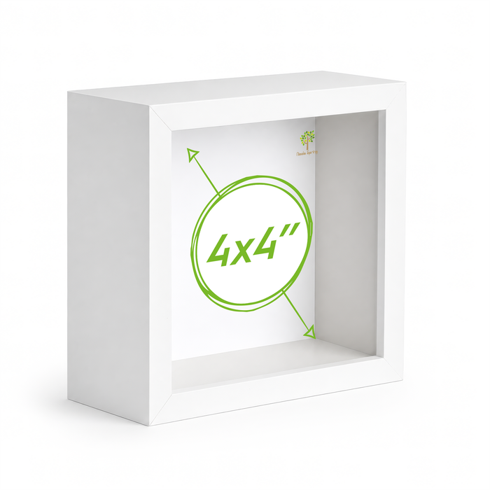 Nicola Spring Acrylic 3d Box Photo Frame - 4" X 4"