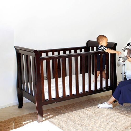 Babyhood classic sleigh cot best sale