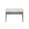European Cabinetry White Hampton Oval Brass Handles Odessa Desk