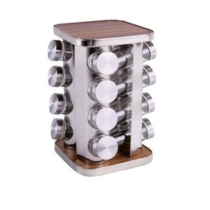 Clevinger 16pc Rotary Spice Rack With Jars